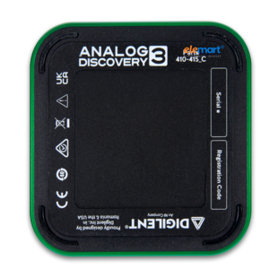 Digilent Analog Discovery 3: 125 MS/s USB Oscilloscope, Waveform Generator, Logic Analyzer & Variable Power Supply