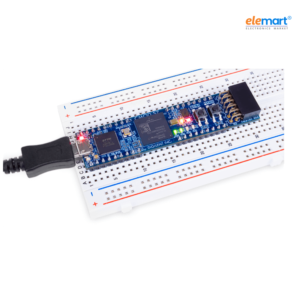 Digilent Cmod S7: Breadboardable Spartan-7 FPGA Module