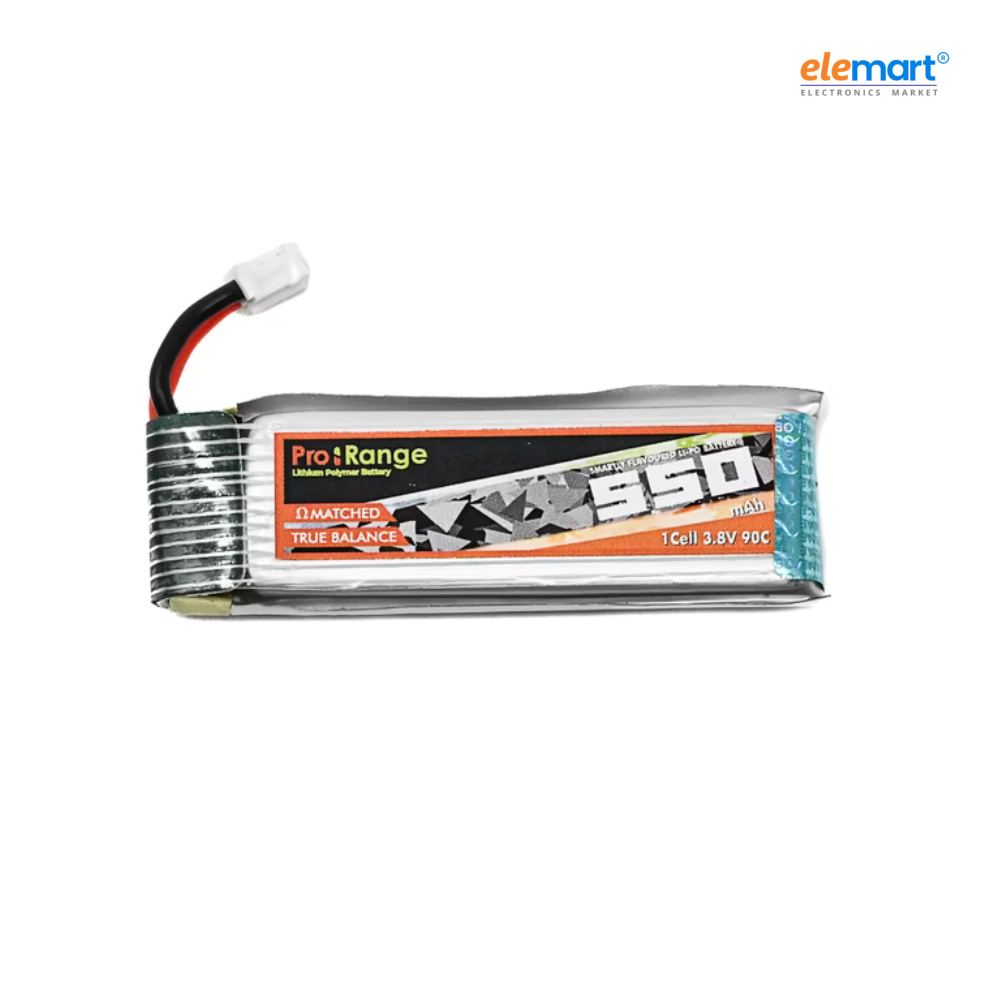 Pro-Range 3.8V 550mAh 90C 1S HV Mini FPV Quad Lithium Polymer Battery Pack