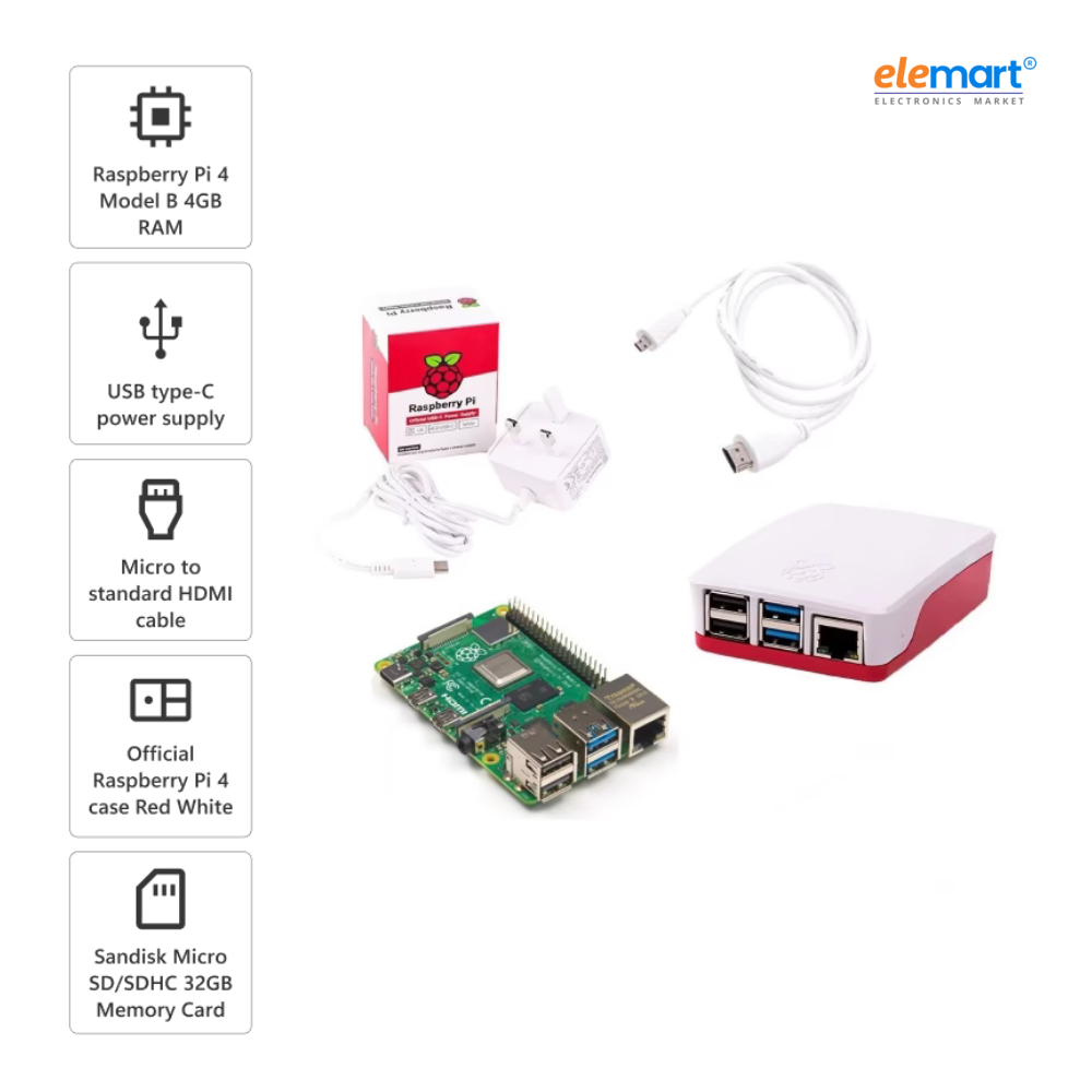 Raspberry Pi 4 Model B 8GB Starter Kit