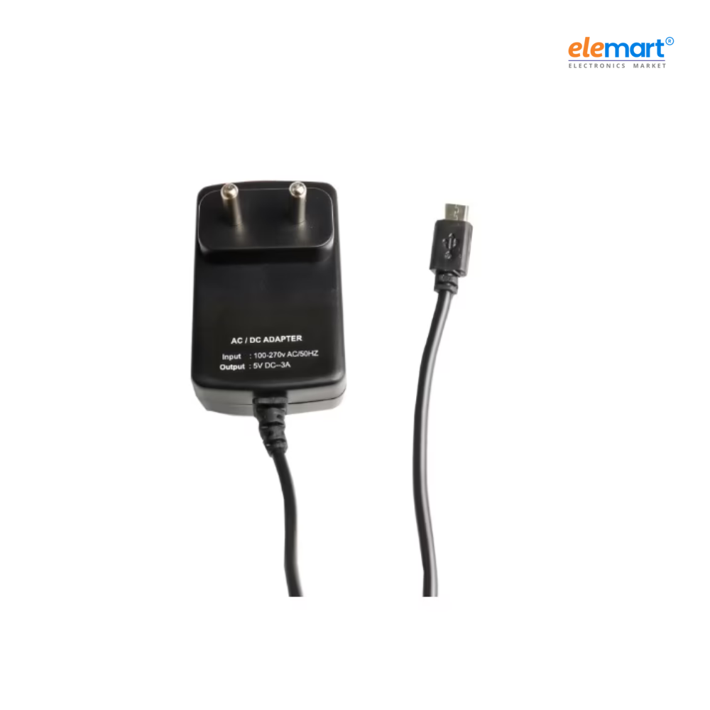 Standard 5V 3A Power Supply with L Style Micro USB Plug