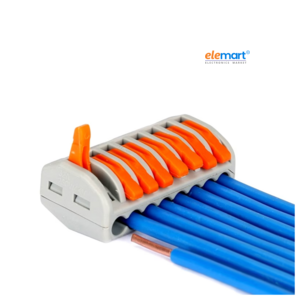 PCT-218 0.08-2.5mm 8 Pole Wire Connector Terminal Block with Spring Lock Lever for Cable Connection