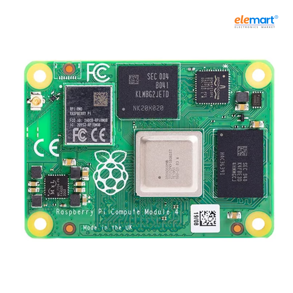Raspberry Pi Compute Module 4 – 8GB RAM, 32GB eMMC, 2.4/5.0GHz Wi-Fi & Bluetooth 5.0 (CM4108032)