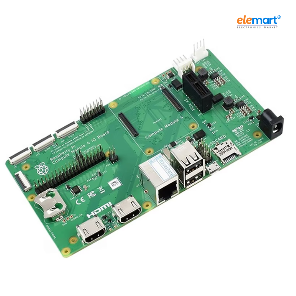 Raspberry Pi Compute Module 5- 4GB RAM, 16GB eMMC, 2.4/5.0GHz Wi-Fi & Bluetooth 5.0 (CM5104016)