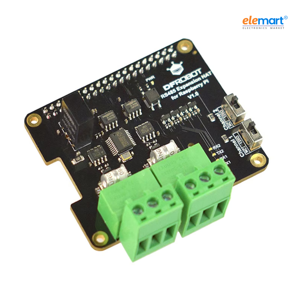 Dual-channel RS485 Expansion Hat for Raspberry Pi 4B