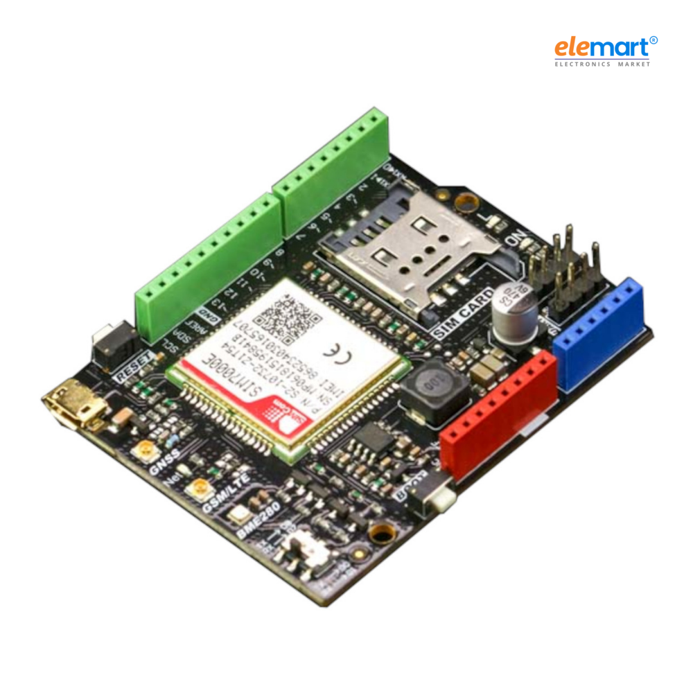 SIM7000E NB-IoT/LTE/GPRS/GPS Arduino Shield
