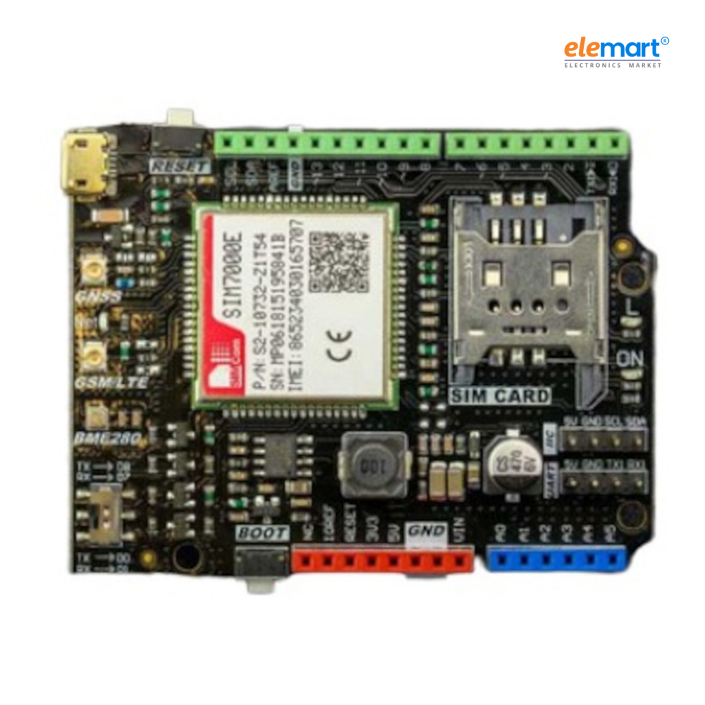 SIM7000E NB-IoT/LTE/GPRS/GPS Arduino Shield