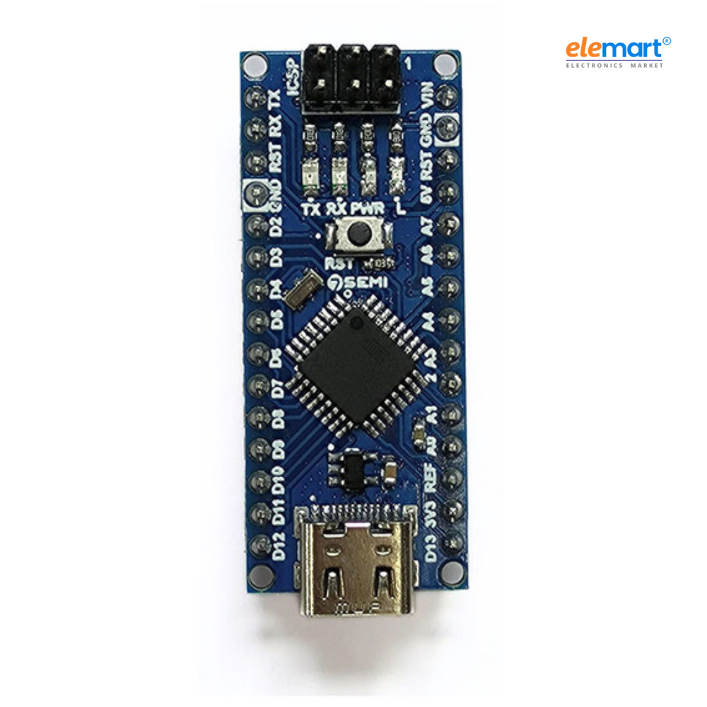 7Semi Nano ATmega328P Board With Header, USB-C CH340