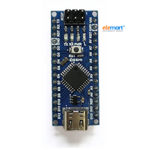7Semi Nano ATmega328P Board With Header, USB-C CH340