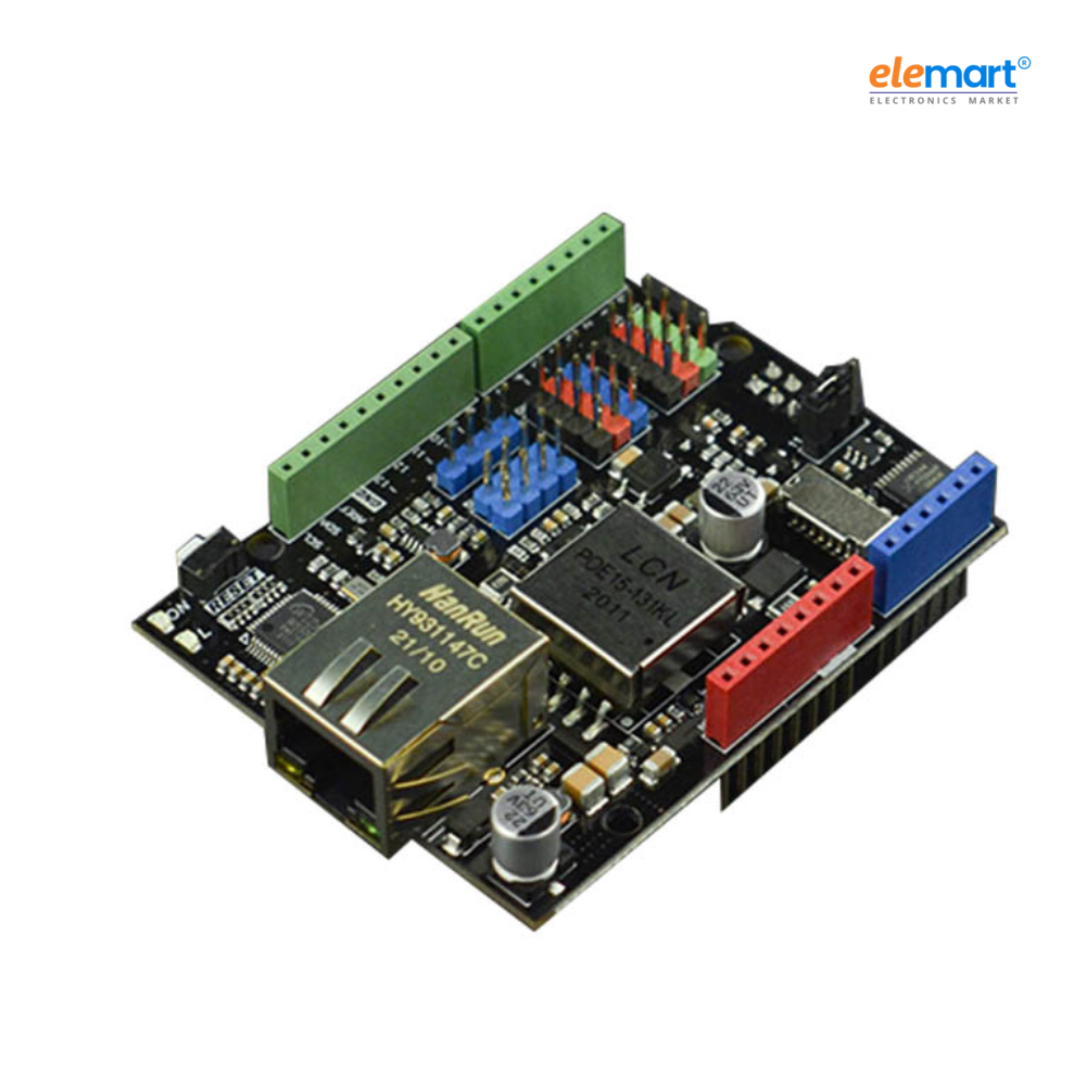 Ethernet and PoE Shield for Arduino - W5500 Chipset
