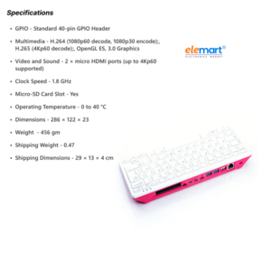 Official Raspberry Pi 400 Personal Computer -US Layout