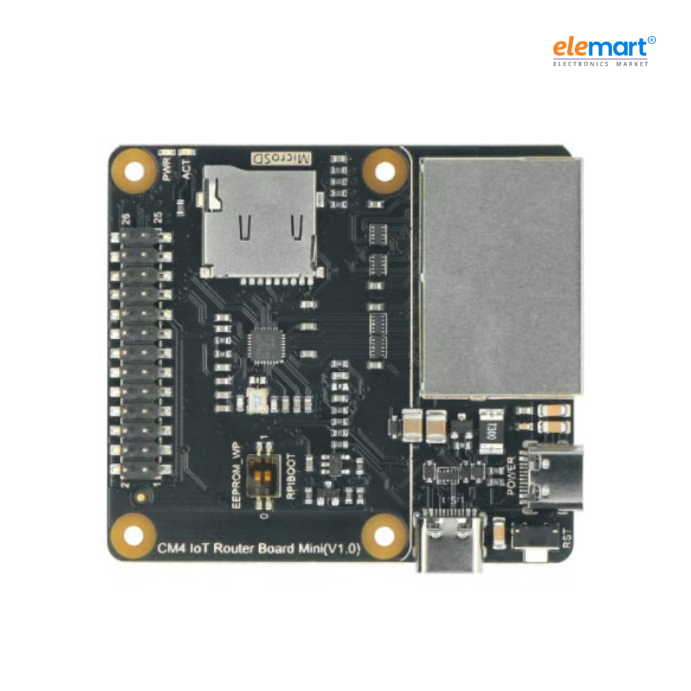 IoT Router Carrier Board Mini with Acrylic Case for Raspberry Pi Compute Module 4