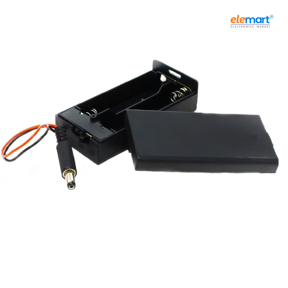 18650 x 2 battery holder with cover and On/Off Switch