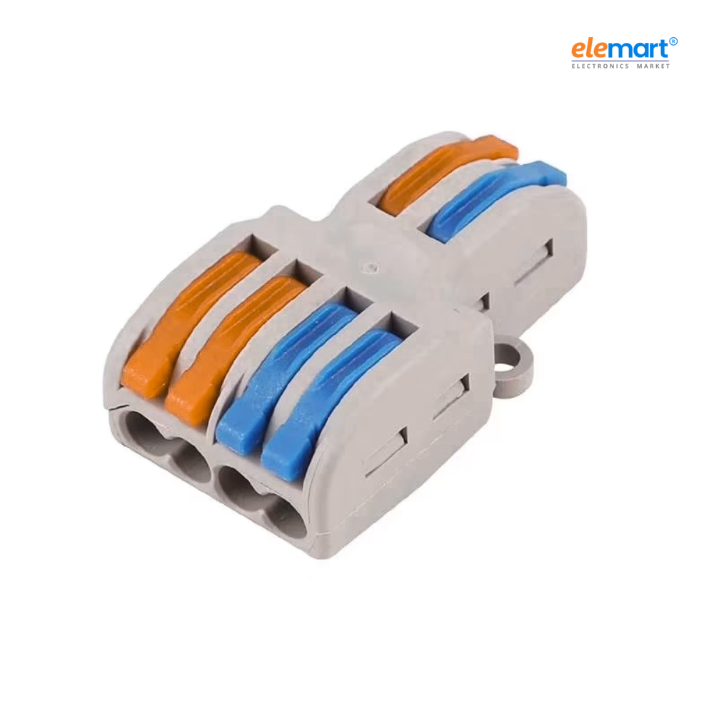 PCT-SPL-42 0.08-2.5mm 4:2 Pole Wire Connector Terminal Block with Spring Lock Lever for Cable Connection