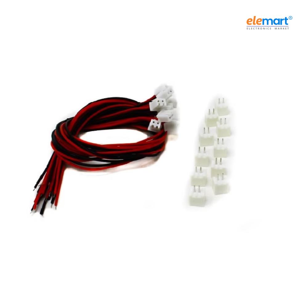 2 Pin JST XH 2.54mm Pitch Plug and Socket with Cable