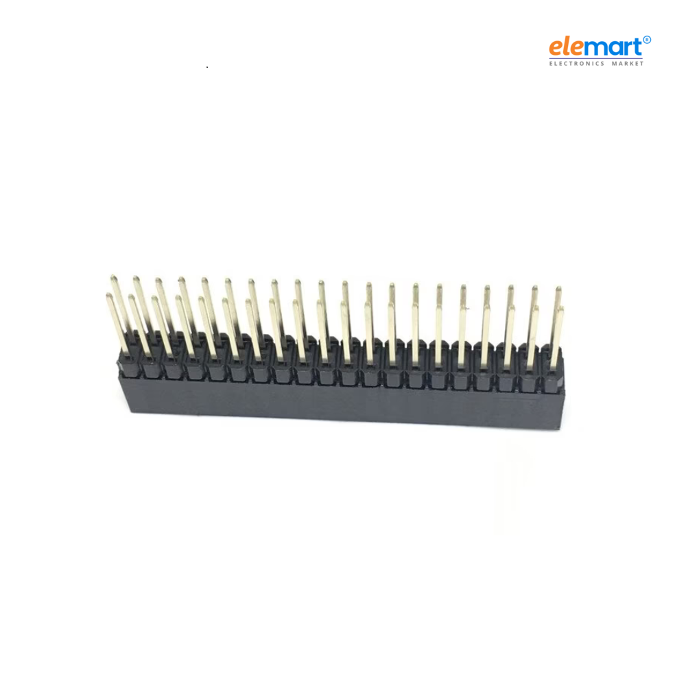 2.54MM 2×20 Pin Female Double Row Straight Long Header Strip