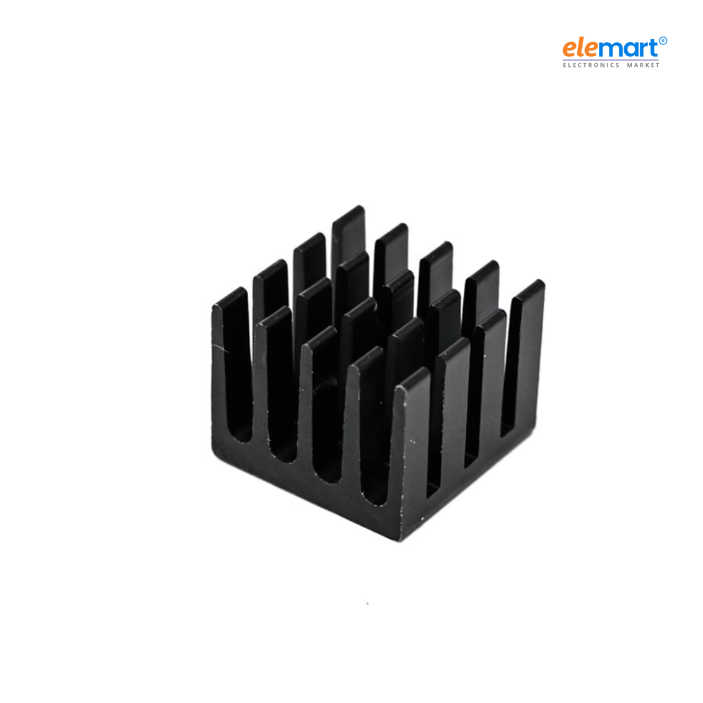 Black Aluminium Heatsink for Raspberry Pi (Without adhesive tape)