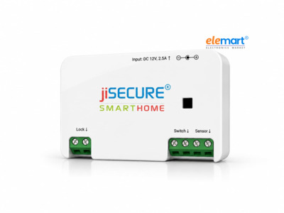 jiSECURE Smart Door Lock Controller Wireless Relay Momentary (1s) | PCB Circuit for Home Automation | WiFi & BLE Enabled