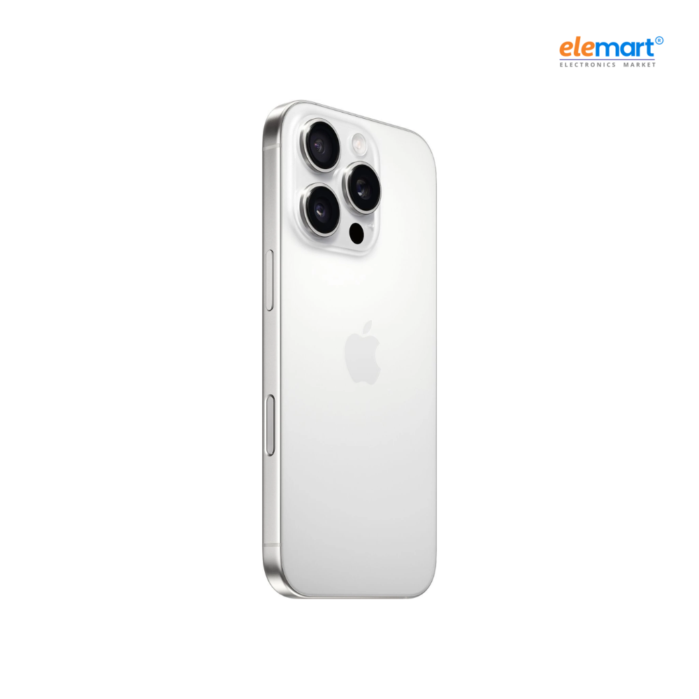 Apple iPhone 16 Pro (128GB) – White Titanium | A18 Pro Chip | 48MP Pro Camera System | 6.3-inch Super Retina XDR Display | 5G Smartphone | Apple Intelligence