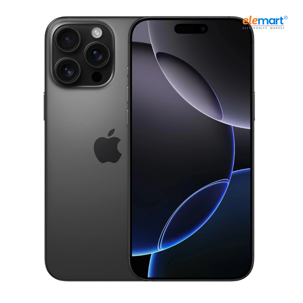 Apple iPhone 16 Pro Max (256GB) – Black Titanium | A18 Pro Chip | 48MP Pro Camera System | 6.9-inch Super Retina XDR Display | 5G Smartphone | Apple Intelligence