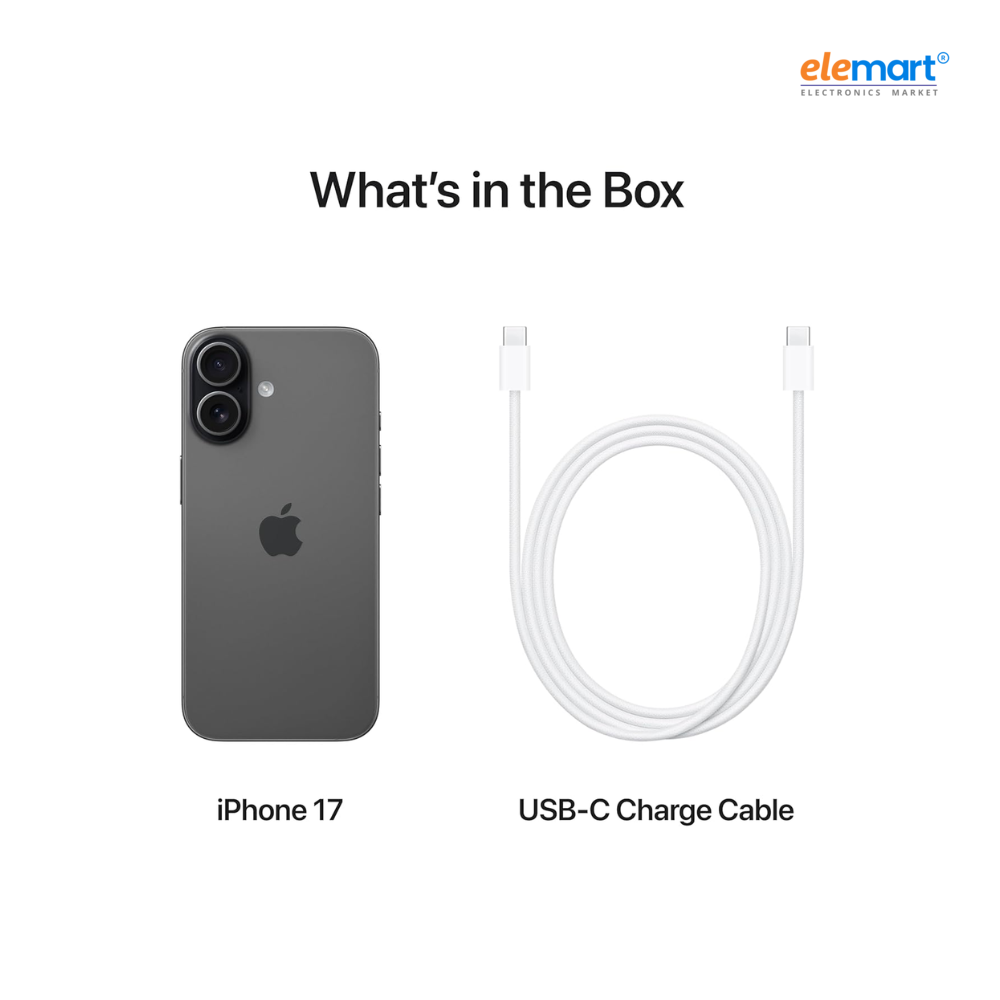 Apple iPhone 17 (256GB) – Black | A19 Chip | 48MP Dual Camera System | 6.3-inch Super Retina XDR Display with ProMotion | 5G Smartphone | Apple Intelligence