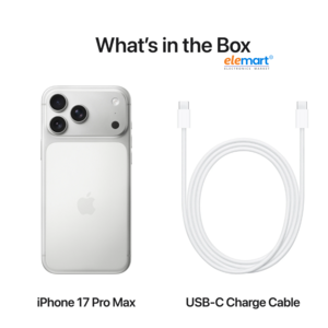 Apple iPhone 17 Pro Max (256GB) – Silver | A19 Pro Chip | 48MP Pro Fusion Camera System | 6.9-inch Super Retina XDR Display | ProMotion 120Hz | Apple Intelligence | 5G Smartphone