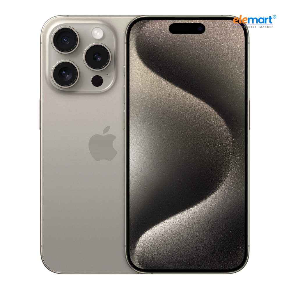Apple iPhone 15 Pro (128GB) – Natural Titanium | A17 Pro Chip | 48MP Pro Camera System | 6.1-inch Super Retina XDR OLED Display | ProMotion 120Hz | Dynamic Island | 5G Smartphone