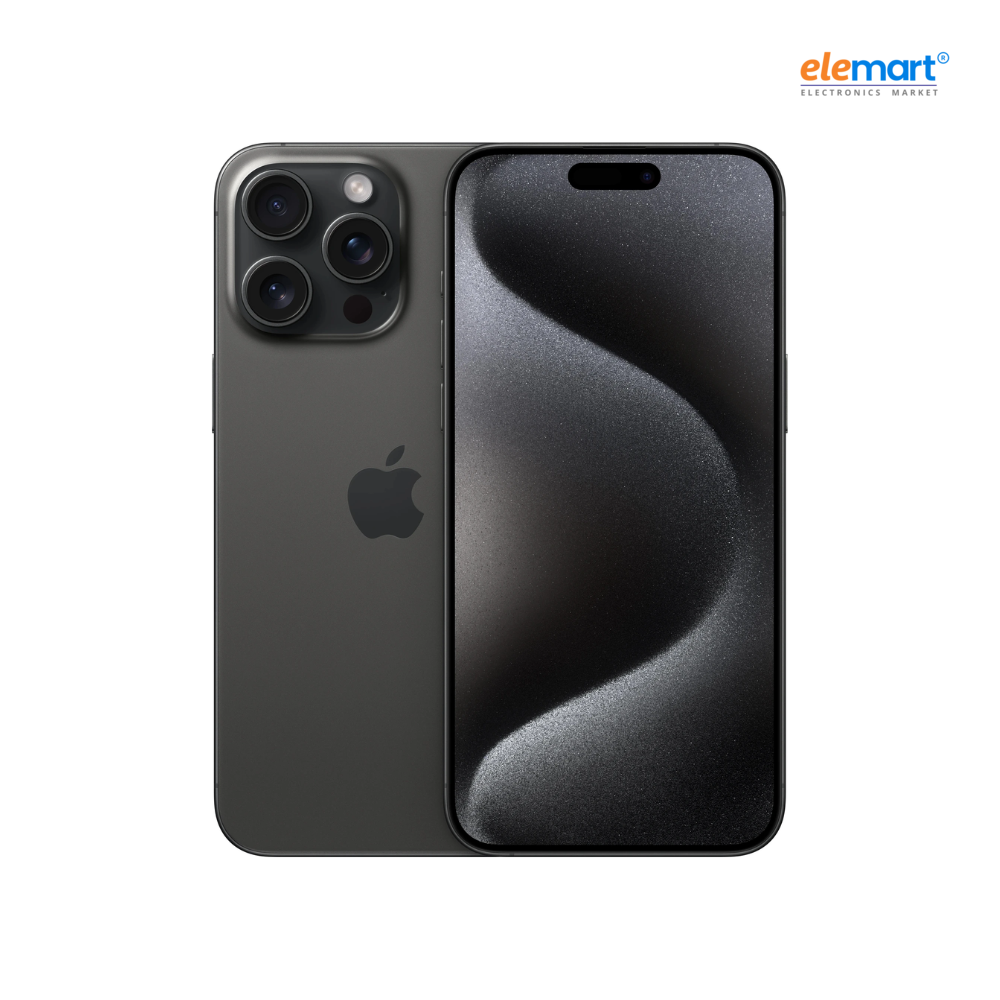 Apple iPhone 15 Pro Max (512GB) Black Titanium | A17 Pro Chip | 48MP Pro Camera with 5x Telephoto Zoom | 6.7-inch Super Retina XDR ProMotion Display | Titanium Design | USB-C | 5G