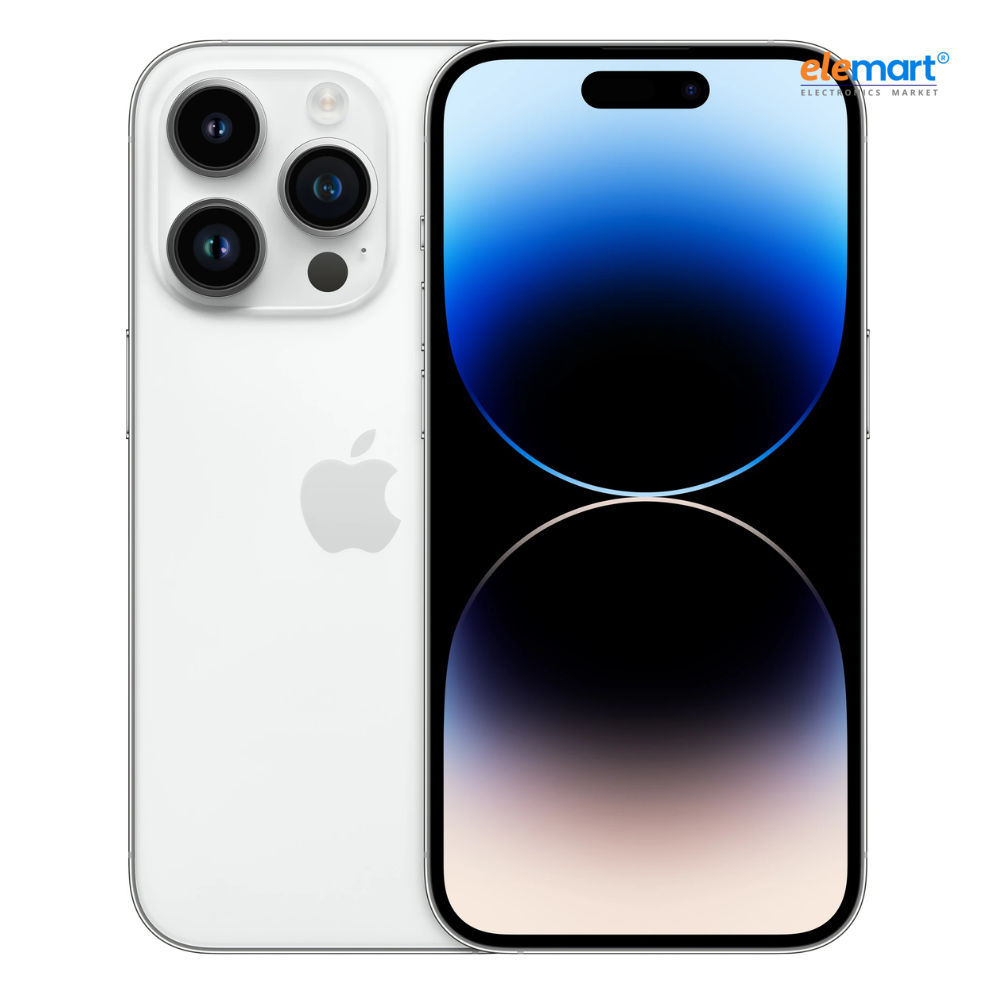 Apple iPhone 14 Pro (128GB) – Silver | A16 Bionic Chip | 48MP Pro Camera System | 6.1-inch Super Retina XDR Display | Dynamic Island | ProMotion 120Hz | 5G Smartphone