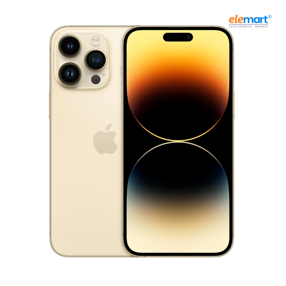 Apple iPhone 14 Pro Max (128GB) – Gold | A16 Bionic Chip | 48MP Pro Camera with Telephoto Lens | 6.7-inch Super Retina XDR ProMotion Display | Dynamic Island | 5G Smartphone