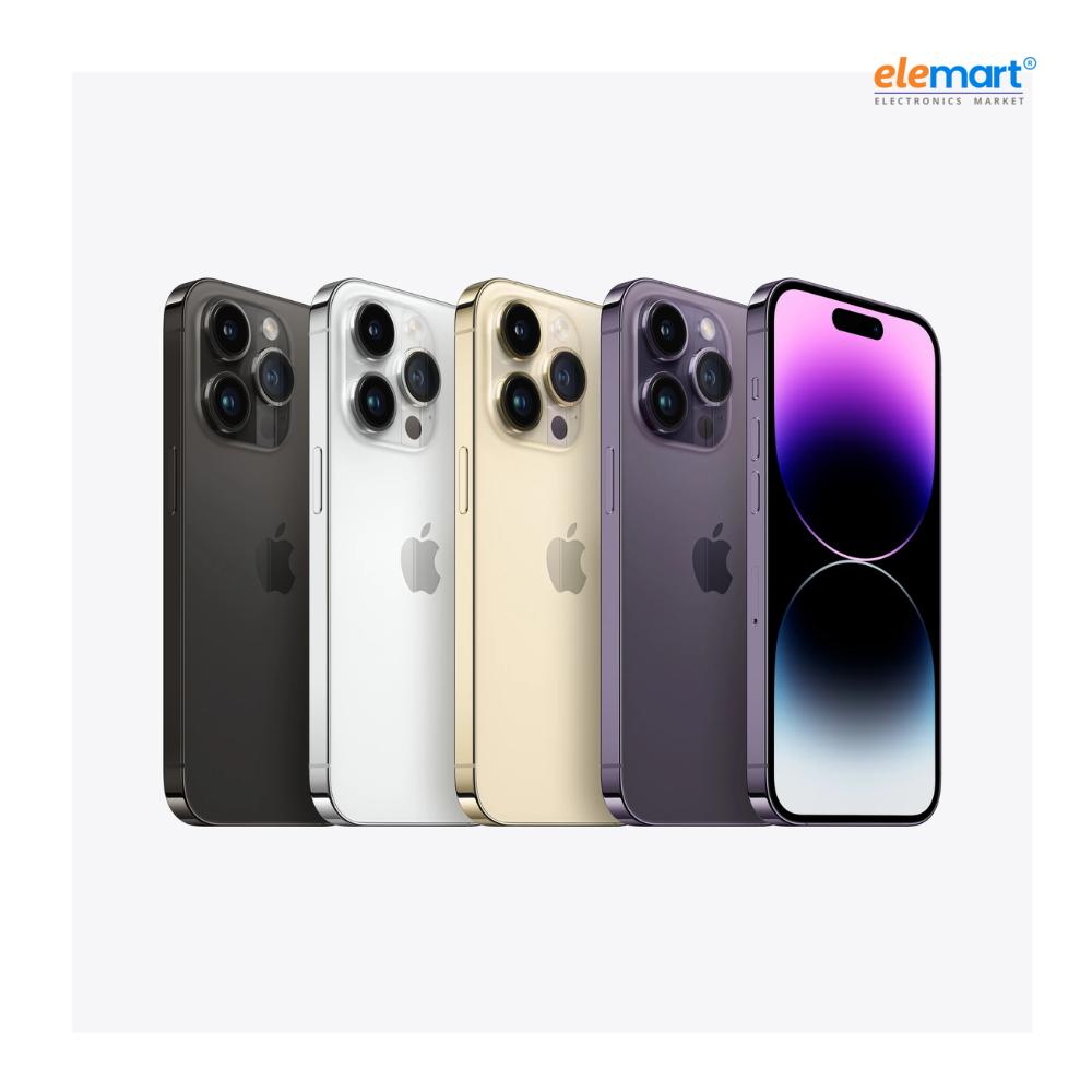 Apple iPhone 14 Pro Max (128GB) – Gold | A16 Bionic Chip | 48MP Pro Camera with Telephoto Lens | 6.7-inch Super Retina XDR ProMotion Display | Dynamic Island | 5G Smartphone