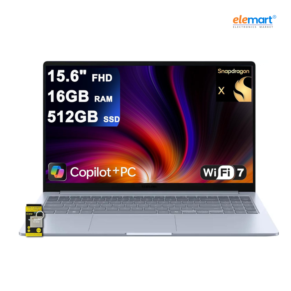 Samsung Galaxy Book5 Edge AI PC 15.6-inch Laptop (Snapdragon X Plus Processor, 16GB RAM, 512GB SSD, Windows 11 Home) – Full HD Anti-Glare Display, AI Features, Copilot+ PC, Premium Design