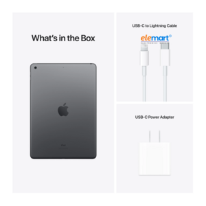 Apple iPad 9th Generation 10.2-inch Tablet (64GB, Wi-Fi, A13 Bionic Chip) – Retina Display, 12MP Ultra Wide Front Camera, Touch ID, Space Grey