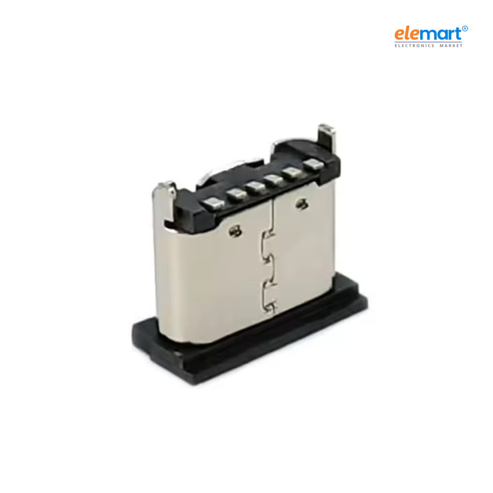 USB Type-C 6 Pin Female Connector Vertical SMD PCB Mount 5A(Pack of 10)