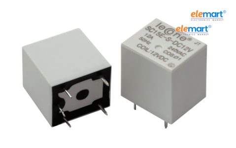 LEONE 12V DC Relay | SPDT Electromagnetic PCB Module | 12V Coil | 5-Pin Power Switch for Electronic Projects & Automation