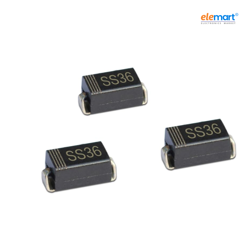 SS36 Schottky Barrier Diode 60V 3A SMA (DO-214AC) SMD Rectifier Diode | Surface Mount Fast Recovery Low Forward Voltage ( Pack of 50)