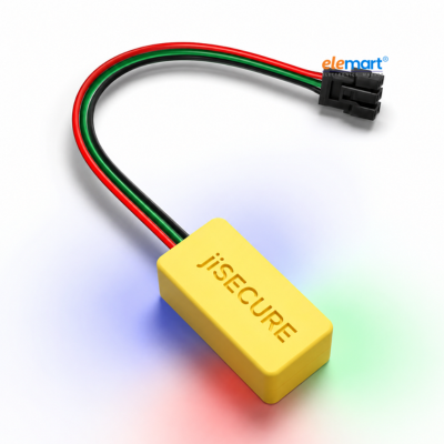 jiSECURE Smart WiFi LED Strip Controller for 5V Addressable RGB LED Strips | App Controlled | Compatible with WS2812B & WS2811