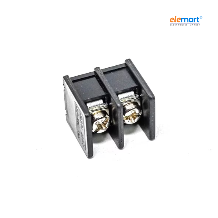 2 Pin Barrier Terminal Block Connector | Screw Type Wire Connector