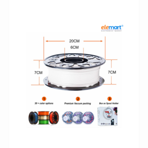 WOL3D PLA PRO+ Natural White 3D Printer Filament,