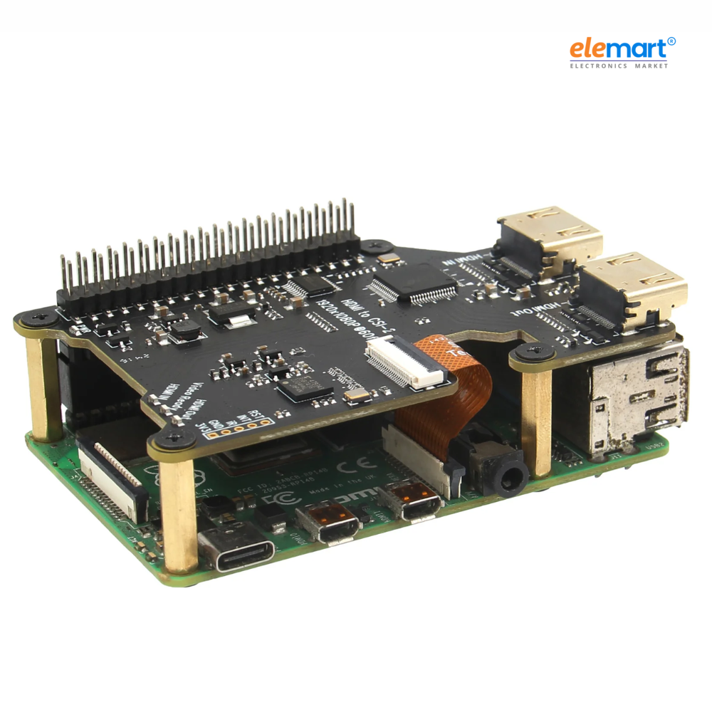 Geekworm X1301 HDMI to CSI-2 Shield for Raspberry Pi 5/4B/3B+/3B Support 1080P@60fps
