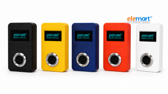 jiSECURE XS200 Smart Biometric Attendance System | Capacitive Fingerprint Sensor |  WiFi Enabled | Time tracking & Attendance Software Free | Up to 200 Users