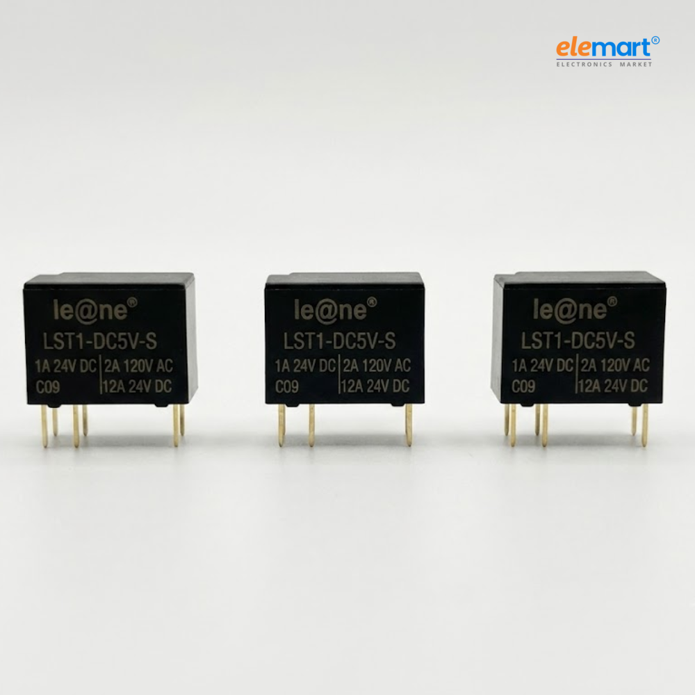 Leone LST1 DC5V S Relay 5V DC, Pack of 3 | Reliable Electrical Relay for Control & Switching Applications