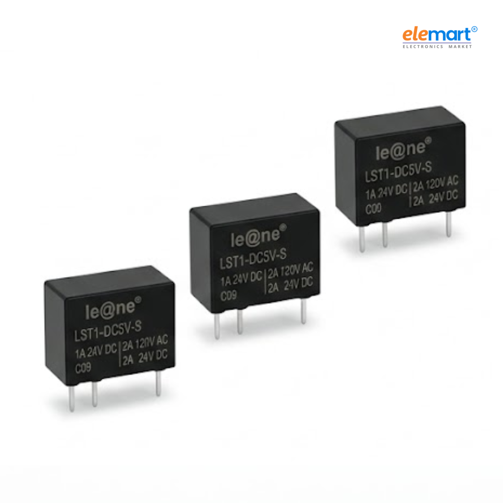 Leone LST1 DC5V S Relay 5V DC, Pack of 3 | Reliable Electrical Relay for Control & Switching Applications