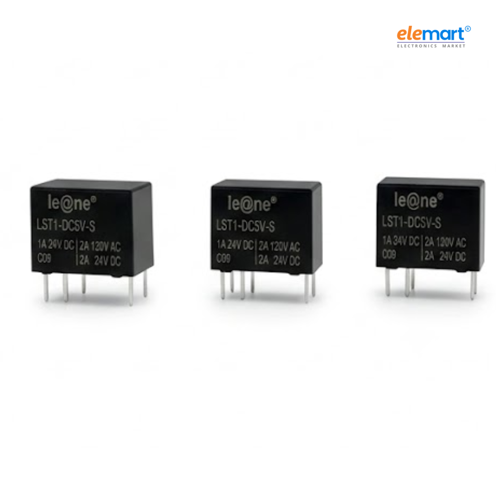Leone LST1 DC5V S Relay 5V DC, Pack of 3 | Reliable Electrical Relay for Control & Switching Applications