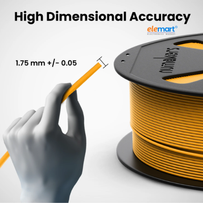 Numakers PETG-HS Filament – Lemon Yellow – 1.75 mm / 1 kg