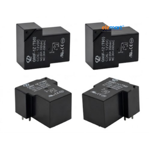 12V DC 30A T90 12V DC 30A Power Relay, T-Type High Current Electrical Switch, T90-1Z 6 Pin (Pack Of 2)