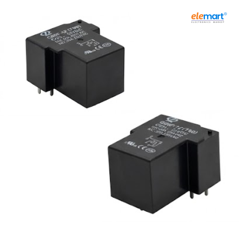 12V DC 30A T90 12V DC 30A Power Relay, T-Type High Current Electrical Switch, T90-1Z 6 Pin (Pack Of 2)