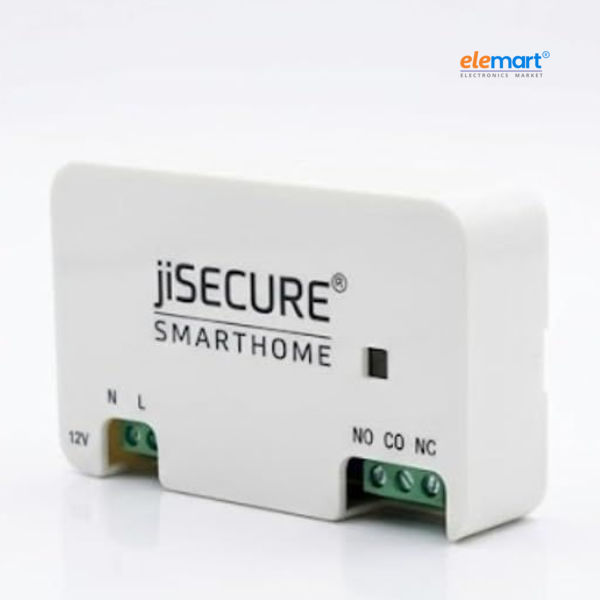 jiSECURE Smart Home WiFi Controller Module | NO/NC Relay Switch for Appliances | App Control