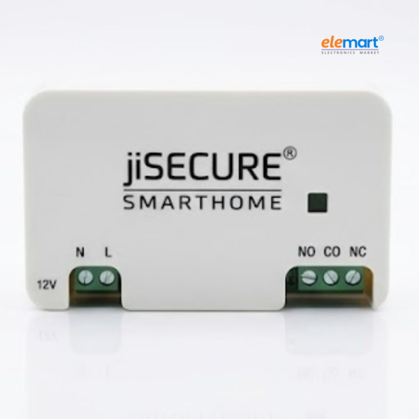 jiSECURE Smart Home WiFi Controller Module | NO/NC Relay Switch for Appliances | App Control