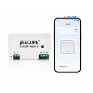 jiSECURE Smart Home WiFi Controller Module | NO/NC Relay Switch for Appliances | App Control